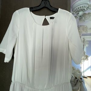 BCBG white key hole back jumpsuit size M